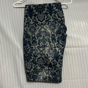 Sacred Virtue Sacred Jegging, Blue on Blue pattern, Front & Back Pockets sz 15Jr